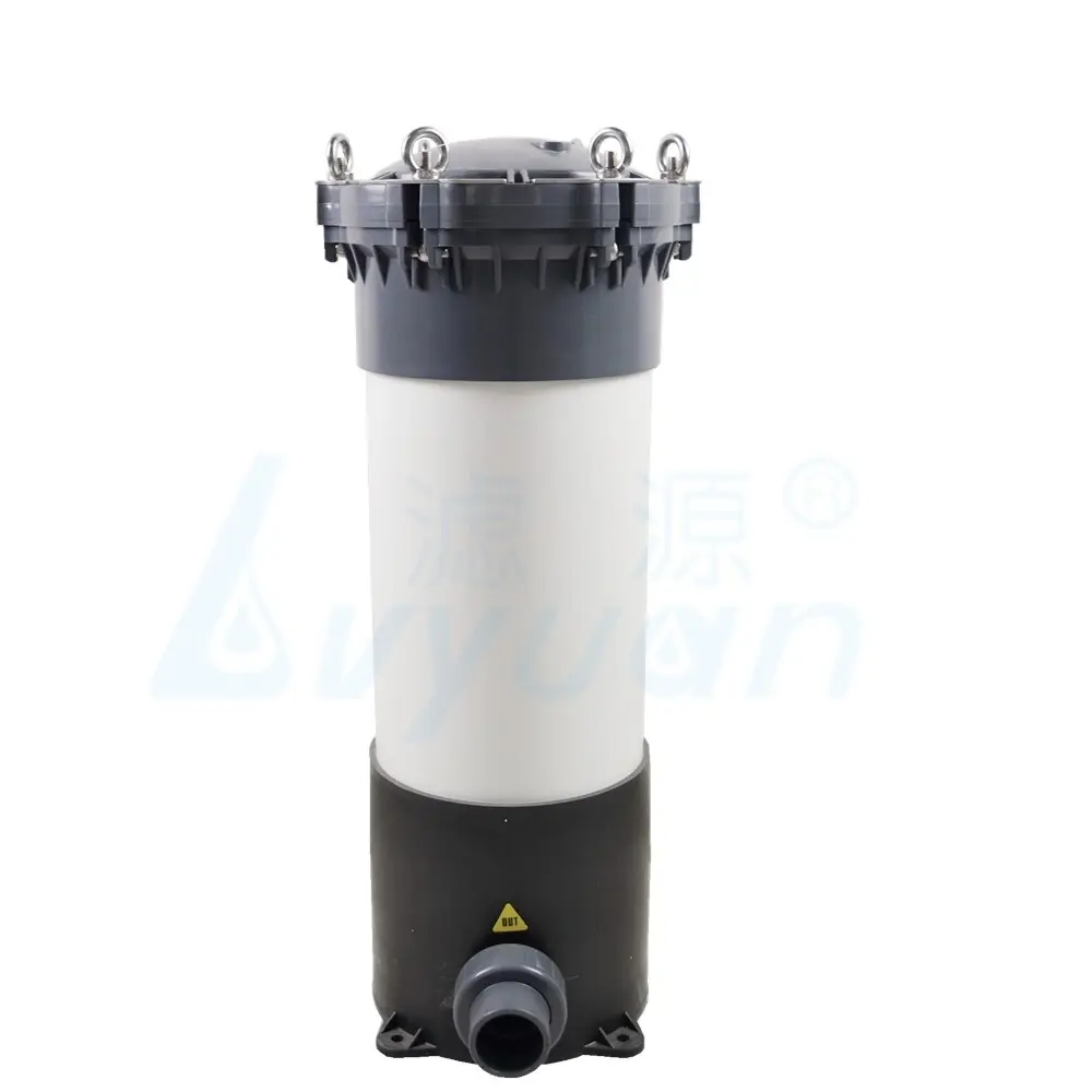 Lvyuan titanium stainless steel filter housing manufacturers with fin end cap for sea water desalination58 10