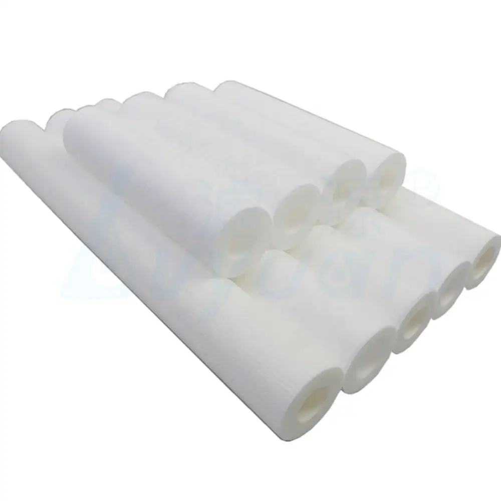 10 20 30 40 pulgadas PP cartucho de filtro soplado en fusión/filtro de sedimento 1 micra 5 micras para filtro de agua 1