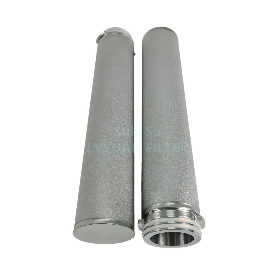Cartucho de filtro de vapor de acero inoxidable SUS 316 reutilizable lavable de 0,2 micrones con adaptador DOE 222 226 M20 M30 1