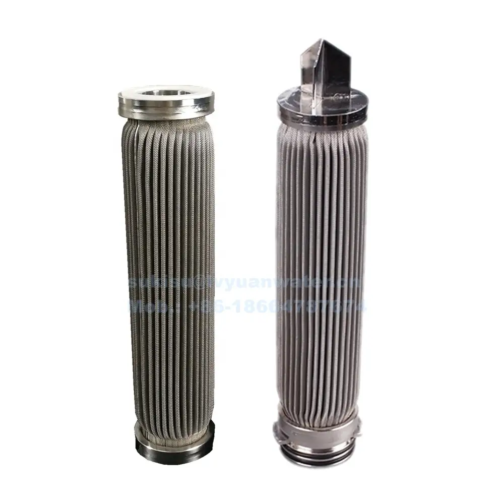 10/20/30/40 inch High Pressure Stainless Steel Pleated Filter Cartridge for oil water purification 1