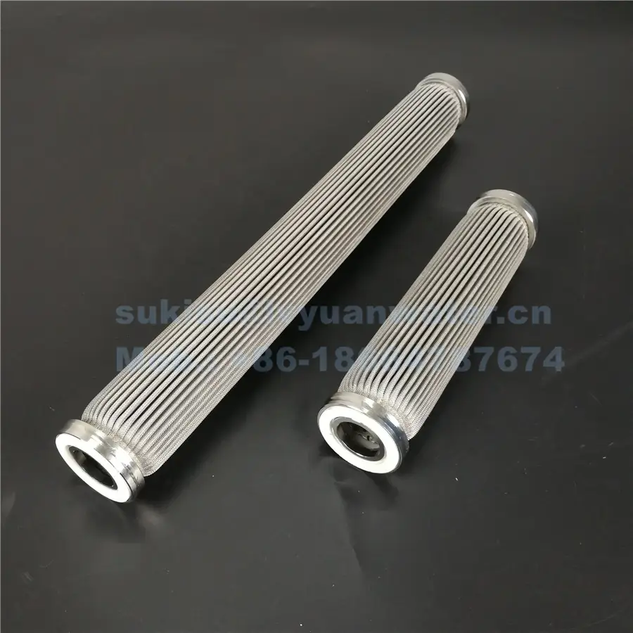 10/20/30/40 inch High Pressure Stainless Steel Pleated Filter Cartridge for oil water purification 2