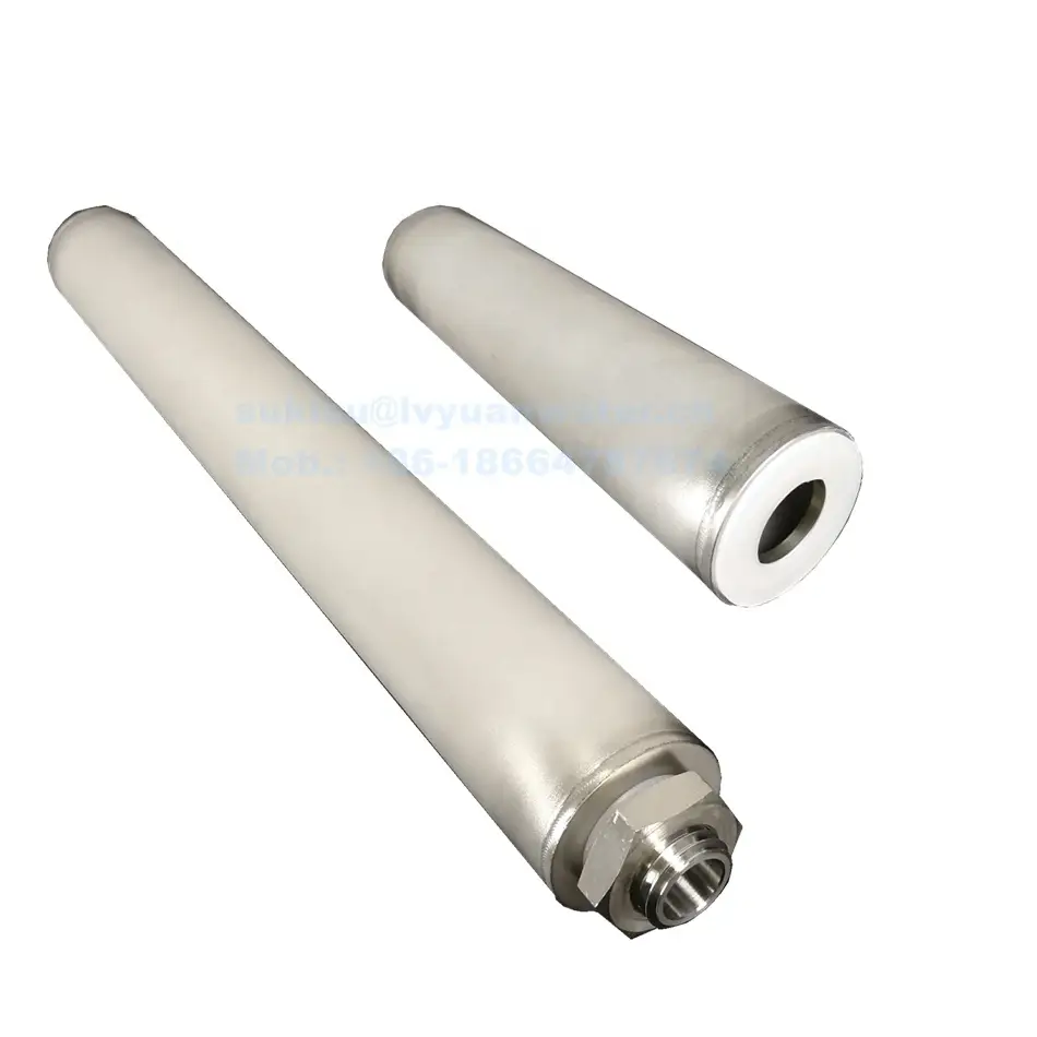 OEM 0.2 0.45 1 3 5 10 25 50 80 100 um micron Sintered stainless steel porous filter Cartridge with 226 M30 M20 DOE end cap-s 1