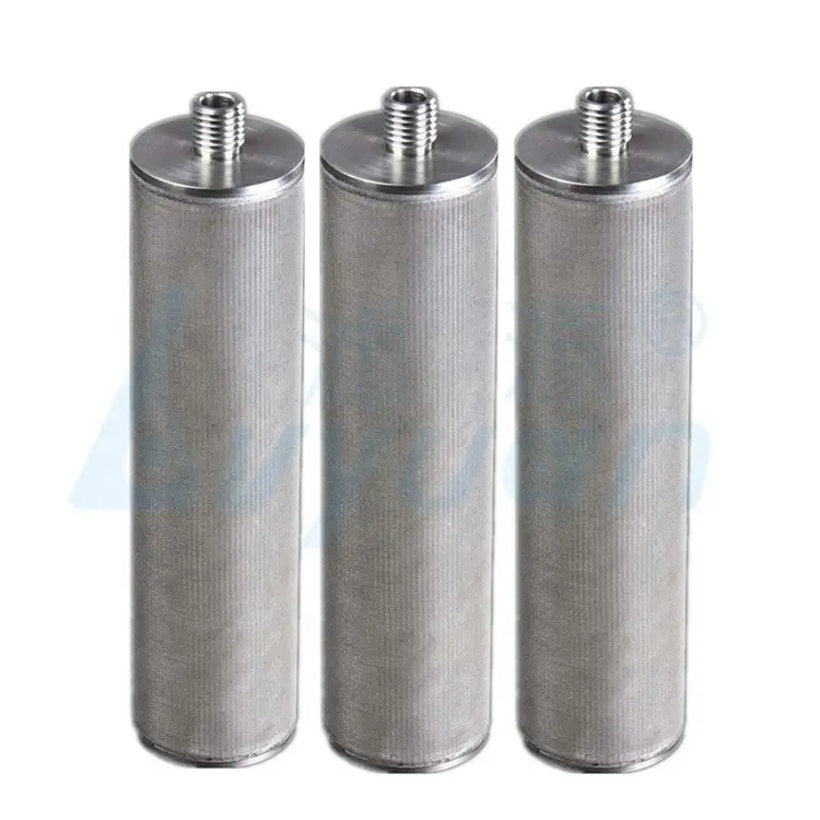stainless steel mesh water filter cartridge with 1 3 5 10 50 100 micron for industrial liquid filtration 1