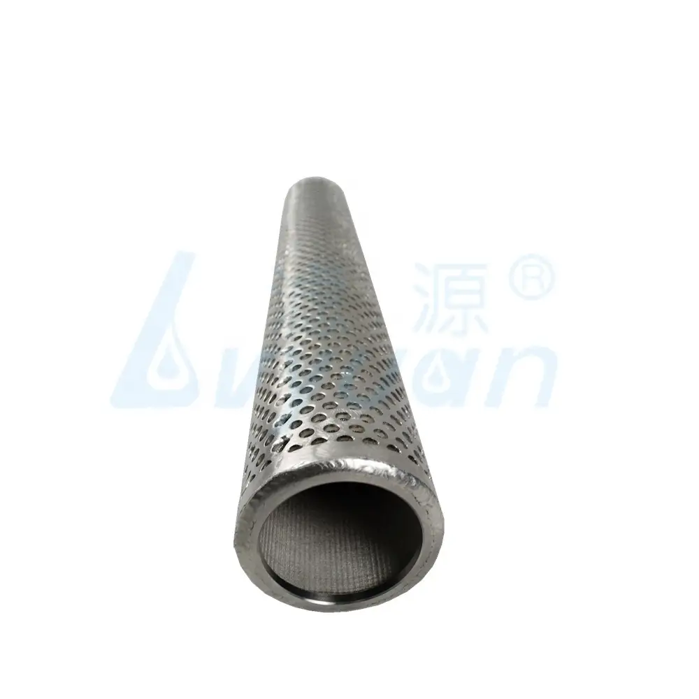 Filtros sinterizados de acero inoxidable de metal poroso de 10 pulgadas y 1 micrón/cartucho de filtro de acero inoxidable sinterizado 1