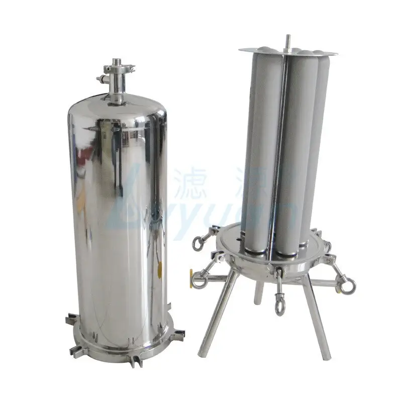 Lvyuan titanium stainless steel filter housing manufacturers with fin end cap for sea water desalination89 9