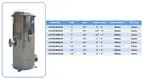 Lvyuan titanium stainless steel filter housing manufacturers with fin end cap for sea water desalination90 10