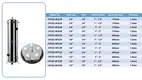 Lvyuan titanium stainless steel filter housing manufacturers with fin end cap for sea water desalination90 4