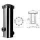 Lvyuan titanium stainless steel filter housing manufacturers with fin end cap for sea water desalination97 8