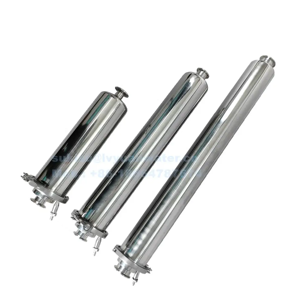 5/10/20/30 inch SS 304/316L Tri-Clamp sanitary in-line Straight Strainer filter for stainless steel housing 1