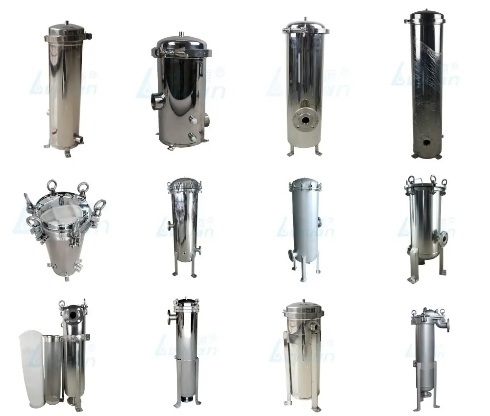 Lvyuan titanium stainless steel filter housing manufacturers with fin end cap for sea water desalination114 4