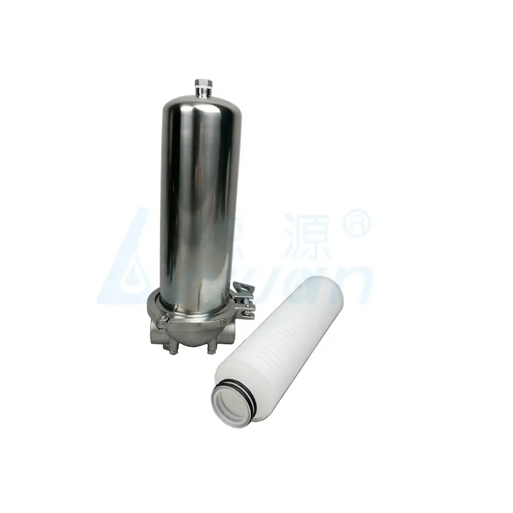 Carcasa de filtro de agua de acero inoxidable 10 20 30 40 pulgadas/carcasa de filtro de cartucho único para filtración de líquidos 1
