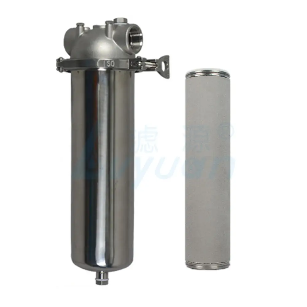 Lvyuan titanium stainless steel filter housing manufacturers with fin end cap for sea water desalination132 9