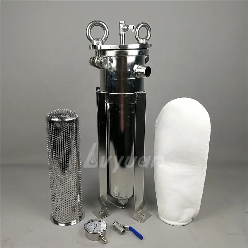 High filtration efficiency absolute rating 3 micron PP filter bag filter housing for coconut water milk oil filtration 1