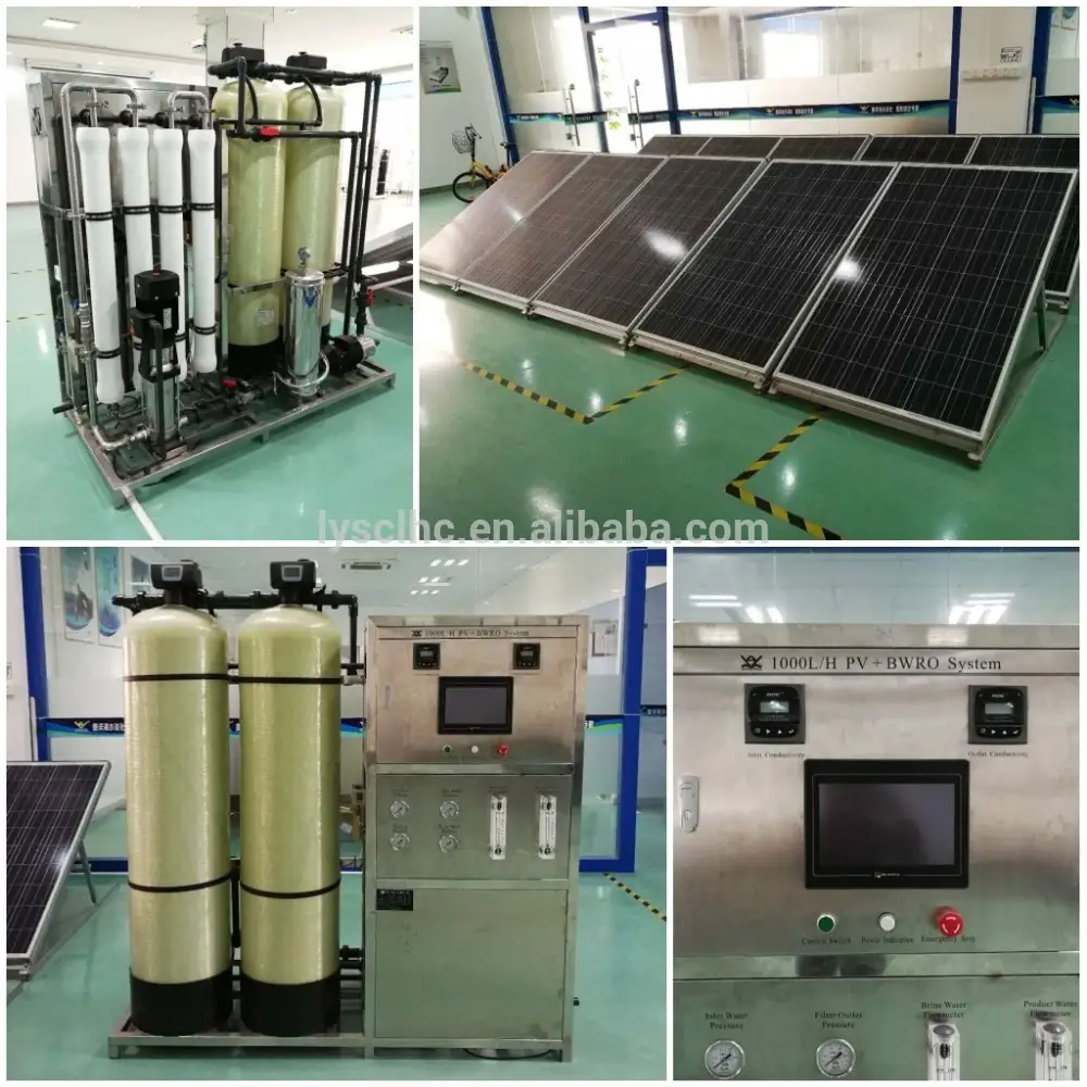 0.25 to 50 m3/H commercial RO reverse osmosis treatment Plant Solar water purification 1