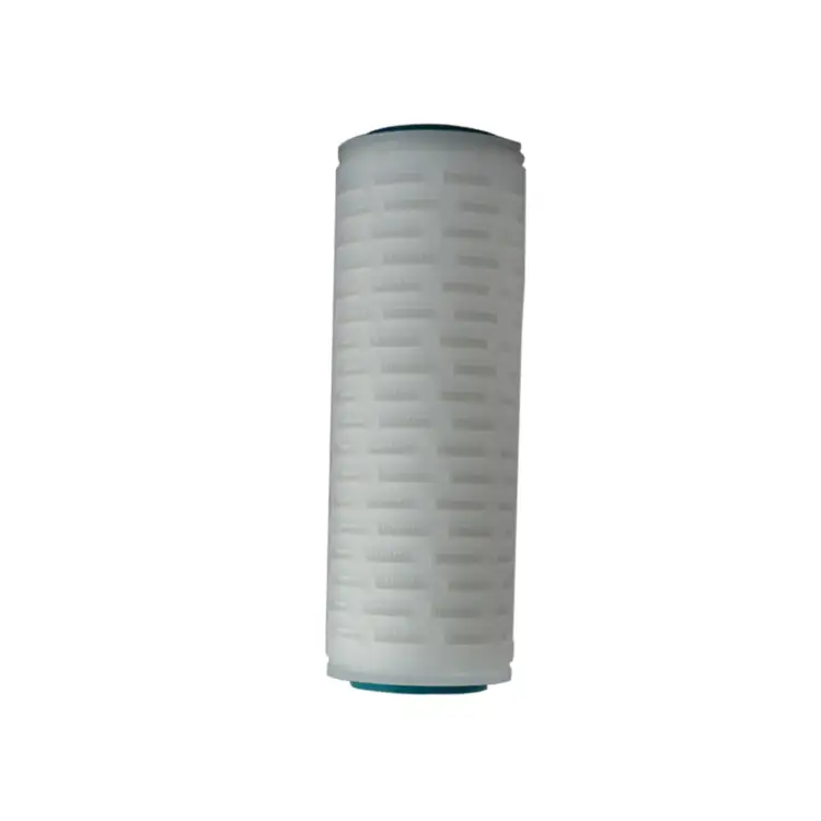 OEM 1 5 mikron Kıvrımlı elemanlar PP PTFE PES mikron kartuşlu su filtreleri 1