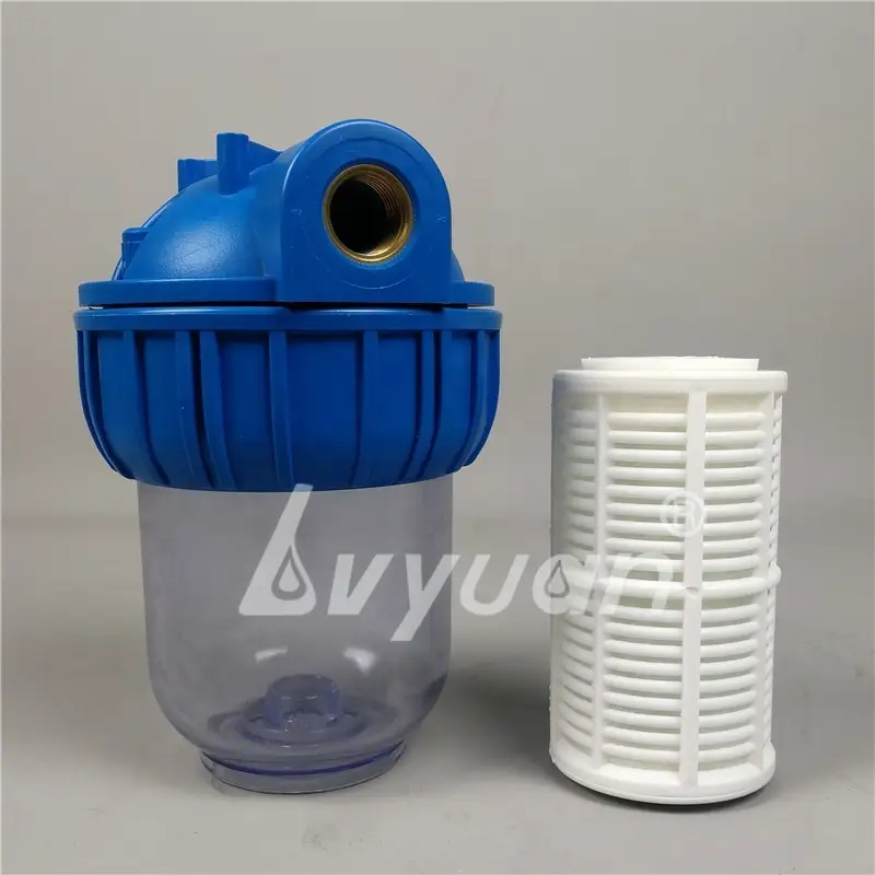 5 10 inch Plastic frame 80 100 200 micron Washable mesh net filter cartridge for pre water filter element filtration 2