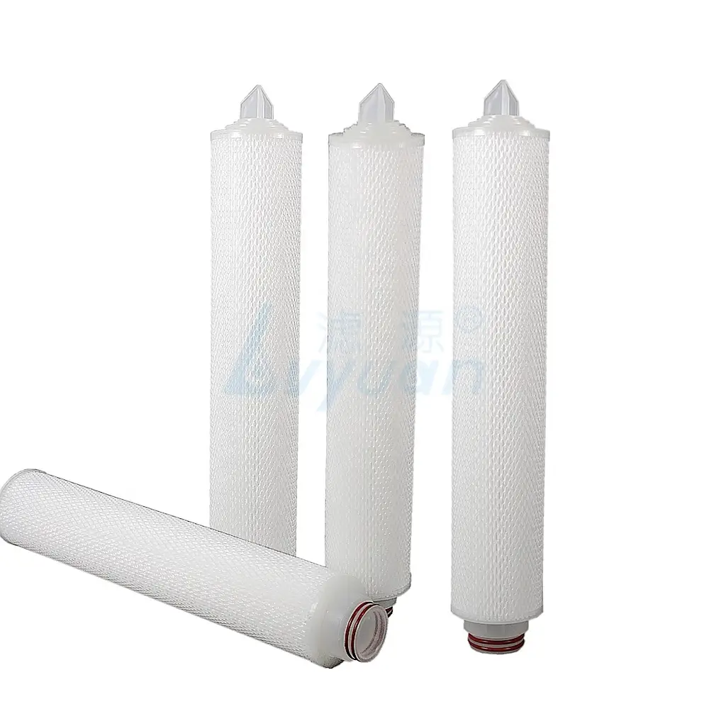 Cartucho de filtro plisado de 10 micras y 100 mm de diámetro 10 20 30 40 pulgadas para prefiltración 1