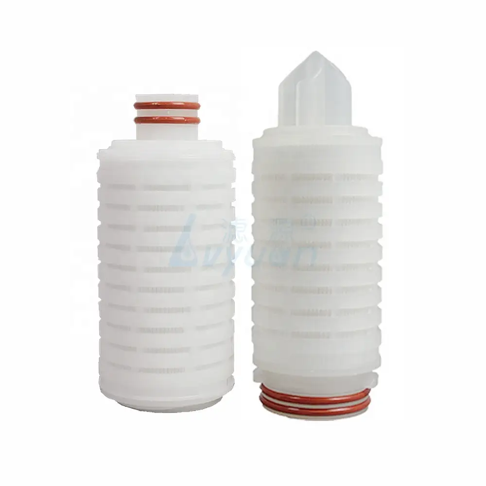 10 20 30 40 inch 0.45 micron pleated filter cartridge pes/pvdf/nylon membrane filter 1