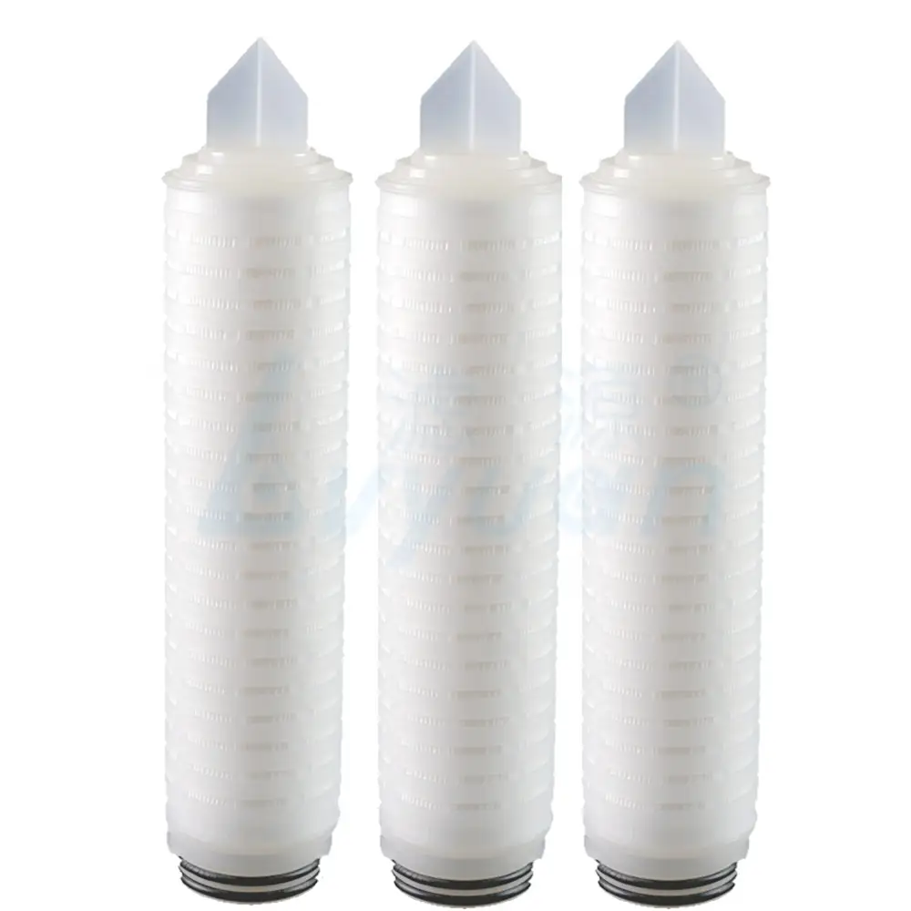 10 micron code 7 pleated water filter cartridge for high pure chemical filtration 1