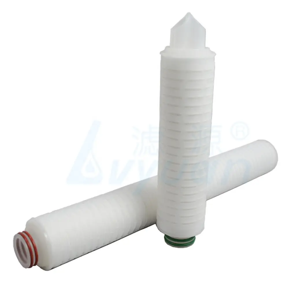 0.2 micron membrane water filter 20 inch pleated filter cartridge for beverage filtration 1 box/25/pcs 1