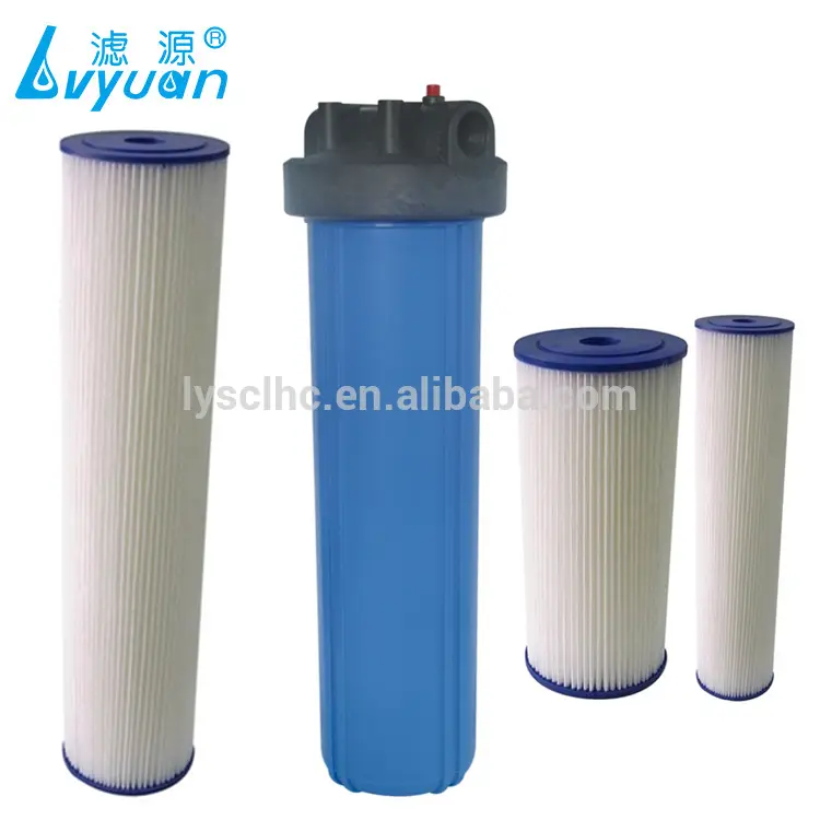 Yedek tortu filtresi plegados Kağıt kıvrımlı su filtresi kartuşu Cartucho 10'' 20'' BB plisados ​​Polyester 1