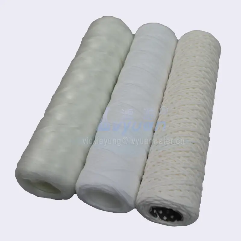 Customized size 5 micron 40 inch polypropylene string wound filter for industrial water filtration 1