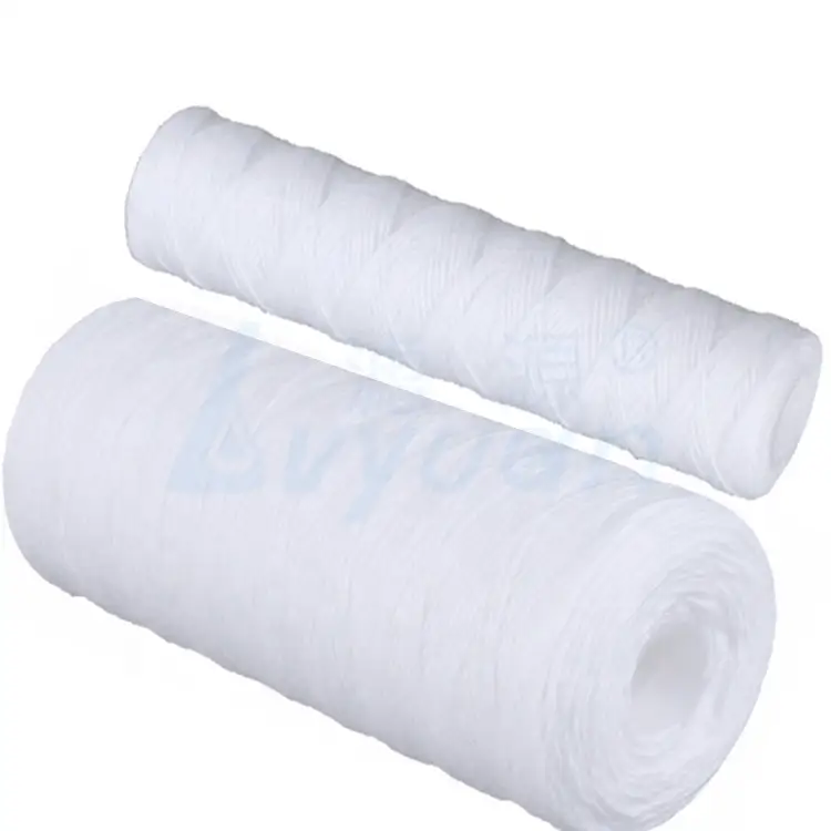 Cartucho de filtro de hilo hecho girar cartucho de agua enrollado de secuencia PP de sedimento de 5 micrones tamaño 20 pulgadas x 4,5 pulgadas 1