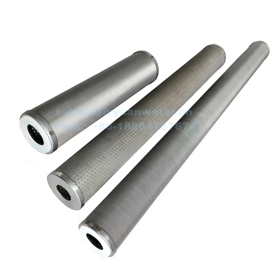 High Flow SS 304/316L washable pre filter Reusable Water Filter Cartridge for oil ethanol ink solvent liquid purification 1