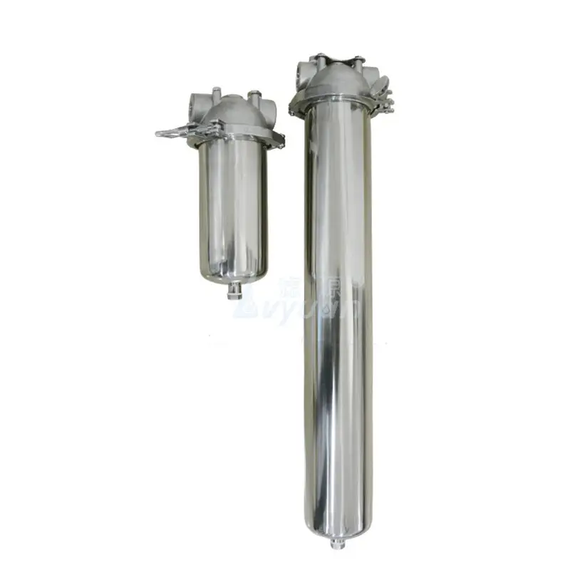 20 inch PP/pleated/sediment/SS cartridge filter security filter cartridge housing with NPT BSP thread port 1