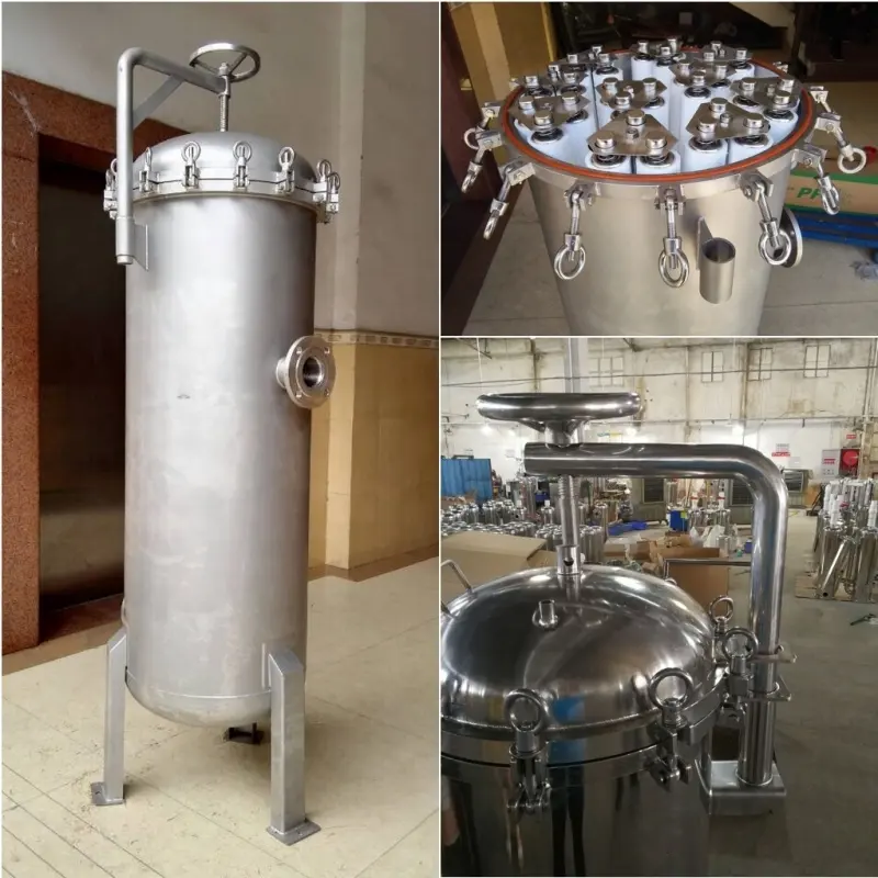Multi Cartridge Filter Housing with Custom Services for Water Purification 6