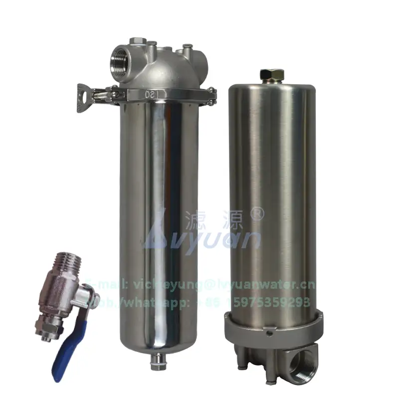 Clamp SS single filter vessels stainless steel 304 316L cartridge vertical filter housing with 10 20 inch water cartridge 1