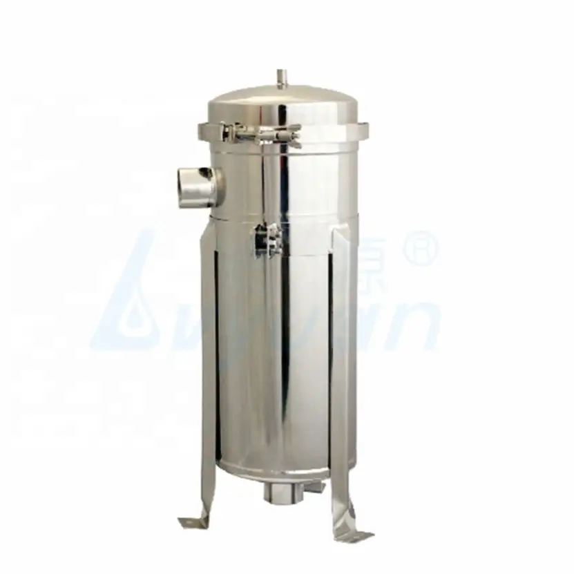 ss304 Bag Filter Housing 100 Psi with 1 micron water single-bag filter Stainless Steel housing for water treatment 1