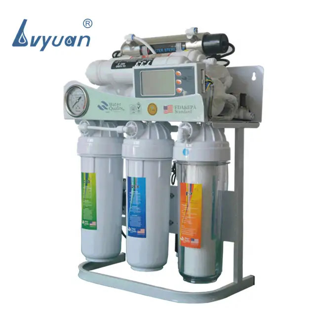 Filtro de ósmosis inversa RO de 8 etapas para uso doméstico con filtros ultravioleta y de agua que eliminan el calcio 1