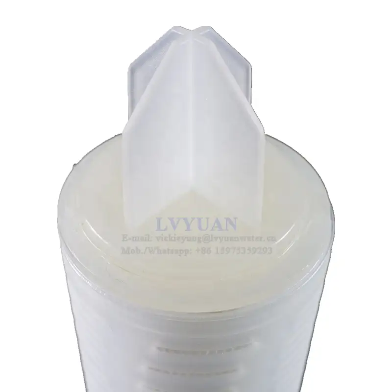 Cartucho de filtro plisado de polipropileno de gran caudal de 1, 5 y 10 micrones para filtro de planta de tratamiento de agua RO 1