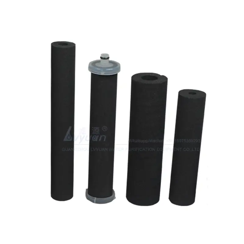 High quality composite material 10 micron sinter carbon filter cartridge for tap drinking water filter 1