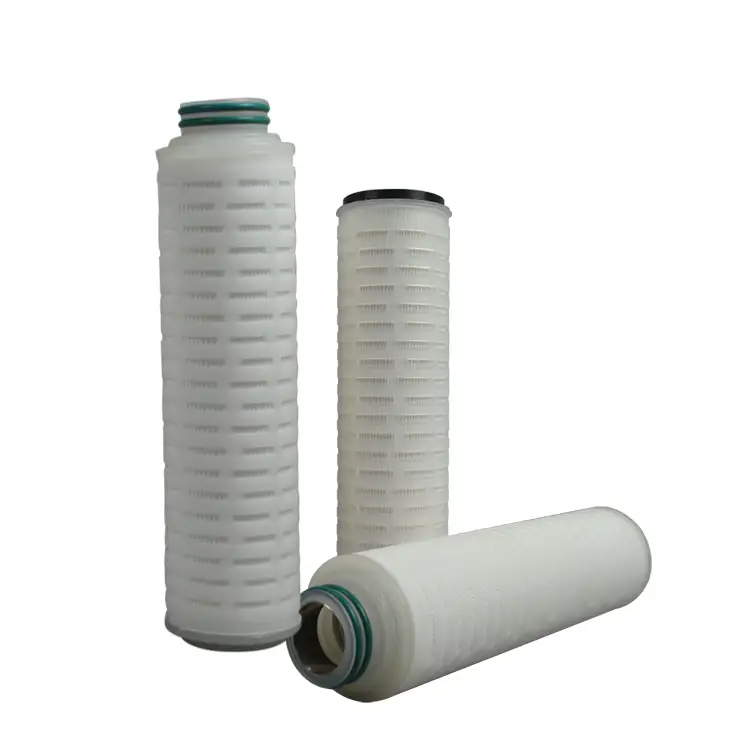 Cartucho de filtro de agua plisado de membrana de pp de 10 pulgadas 1