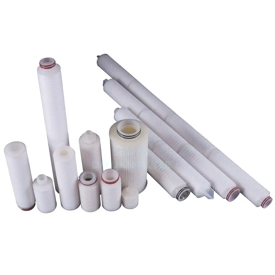 10 20 30 inch 0.22 micron microporous pleated PES membrane filter 0.2micron cartridge for final water filtration 1
