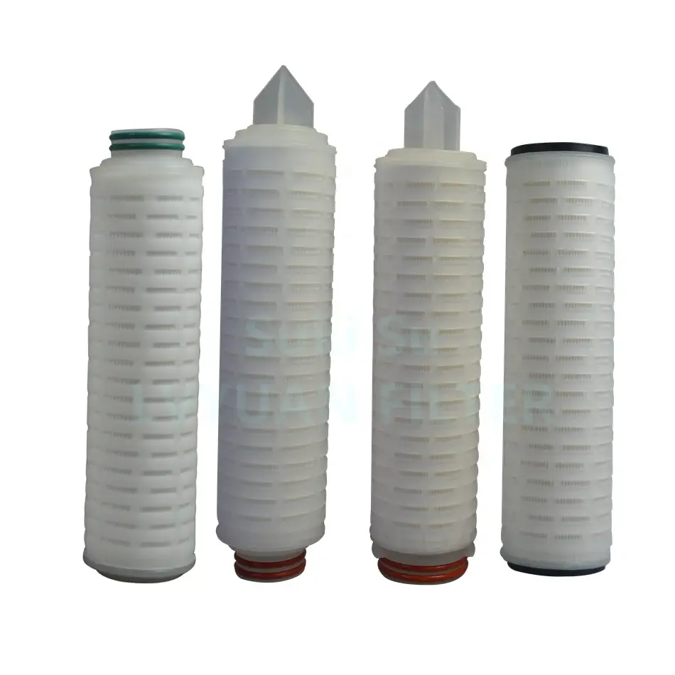 Manufacture Hydrophilic 0.45 micron milli-pore PES membrane Pleated Filter Cartridge for Water Sterile Filtration 1