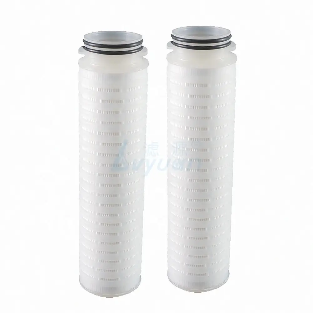 Filtro de cartucho de agua plisado con tapas de extremo 226 DOE para filtración de aguas residuales 1