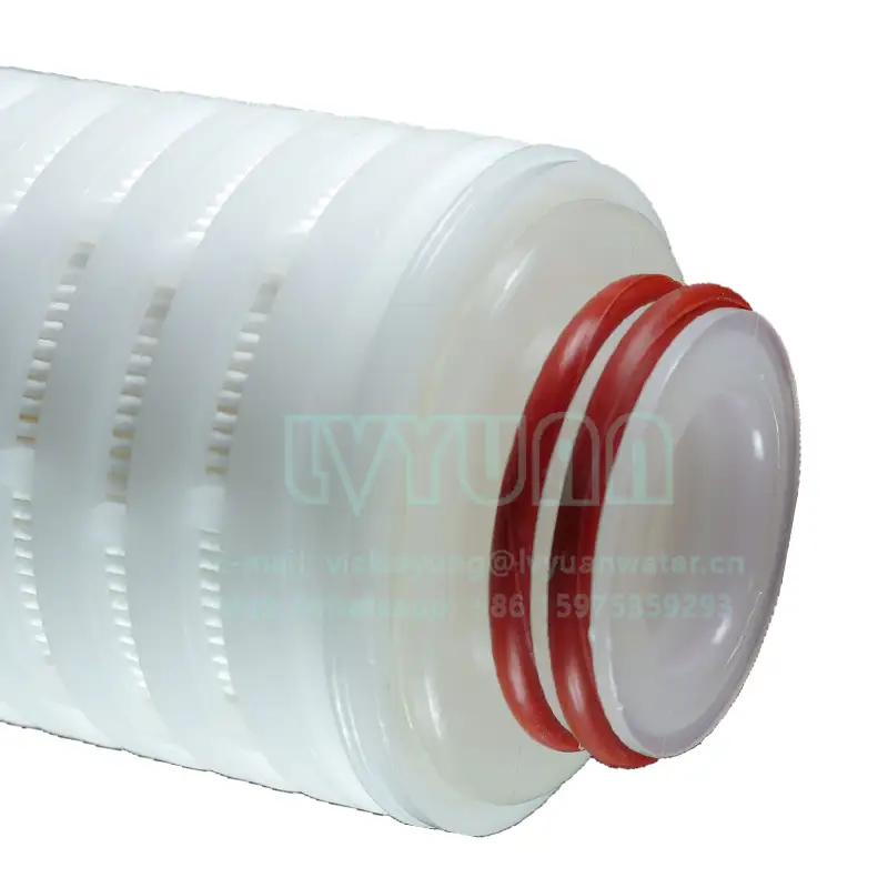 Liquid oil filtration system replacement 5 micron pleated filter water cartridge for single water candle filter housing 1