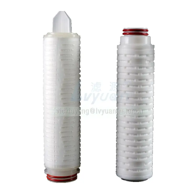Microporous folded pleated filter 5 10 micron PP sediment water filter element for 10/20/30/40 inch SS liquid filter 1