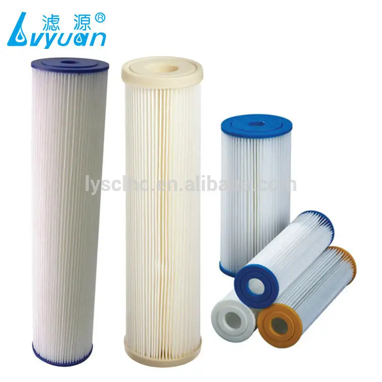 Whole house washable reusable sediment water filter pleated folding poly-ester swimming pool filter cartridge for Spa Home use 1