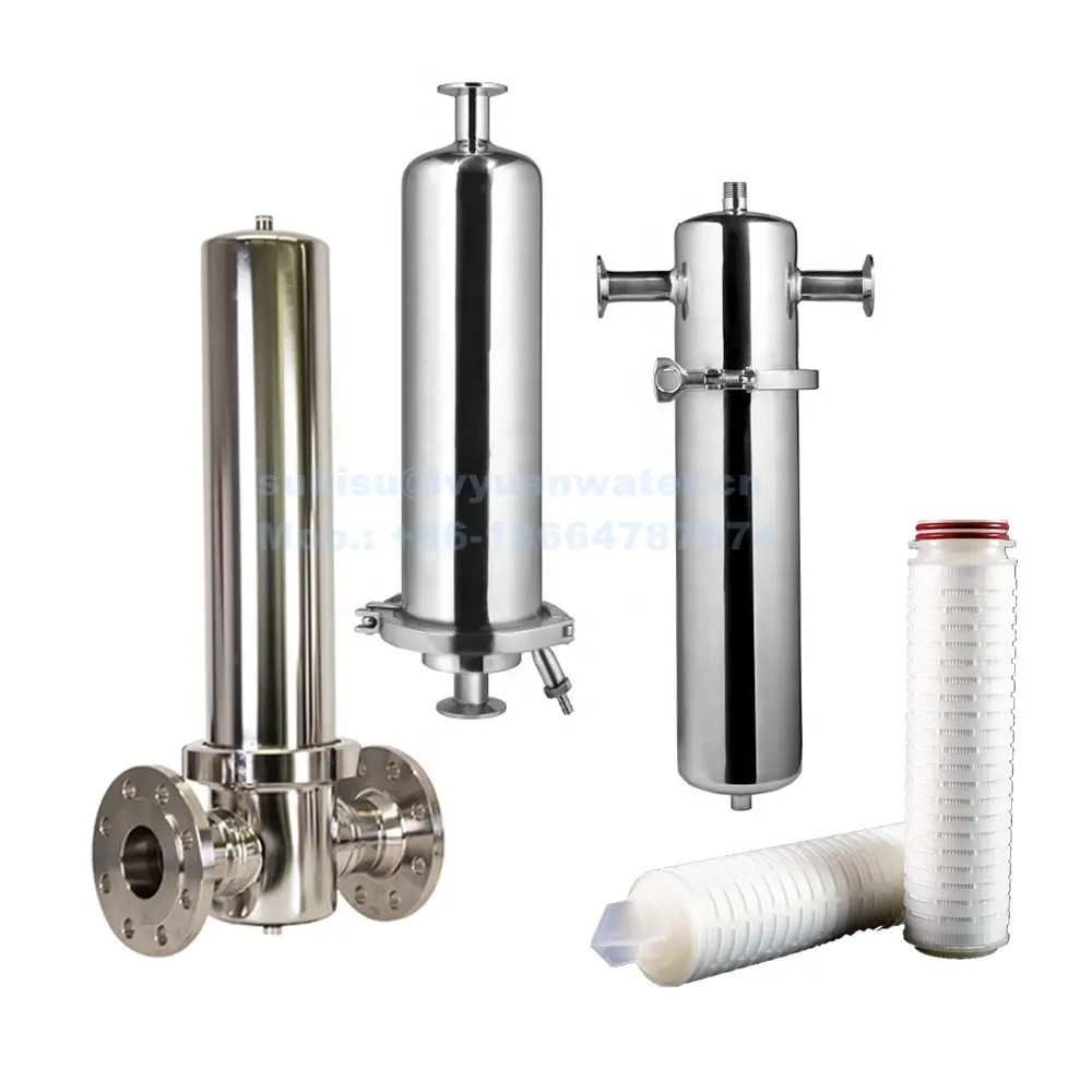 stainless steel cartridge filter housing high safety for purify 1