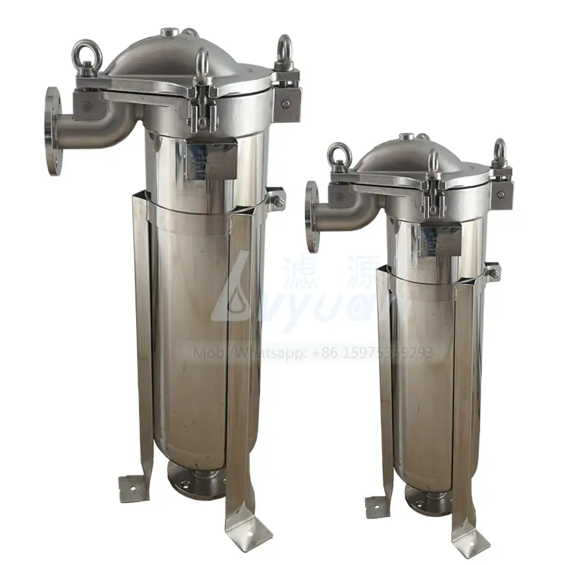 Low cost SS water housing filter/stainless steel bag filter housing for industry water/liquid/beverage treatment 1