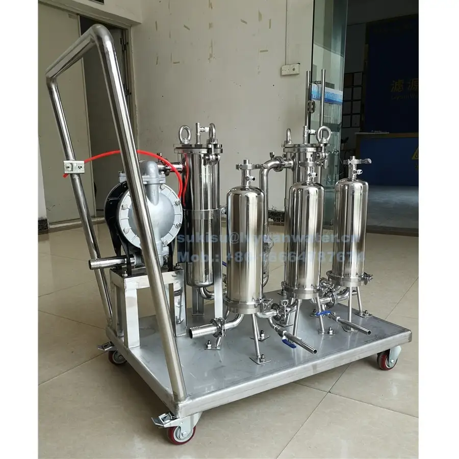 Personalización de precio de filtración industrial, carcasa de filtro de bolsa SS de acero inoxidable, fábrica con sistema de bomba 1