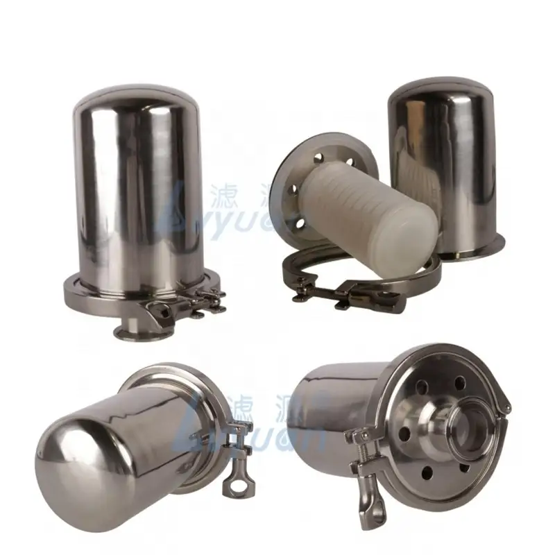 SS304/316L Sanitary 2.5 5 inch stainless steel air filter housing for gas sterile 1