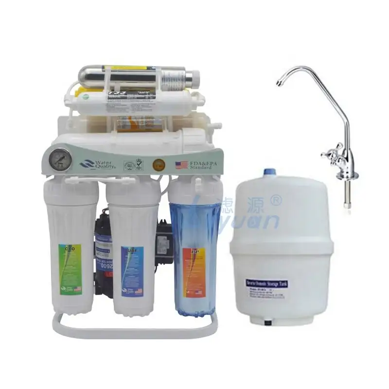 Domestic Under Sink 8 stage water filter reverse osmosis with Alkaline+UV+Resin 1