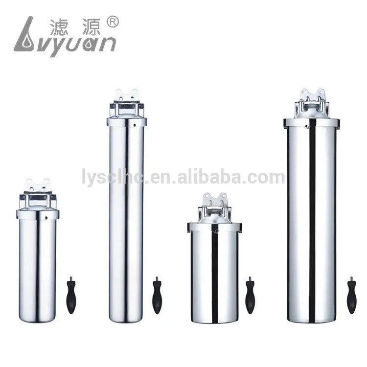 Under Sink Stainless Steel Single Cartridge Clamp Water filter housing for 5, 10, 20, 30 Cartridge filter 1
