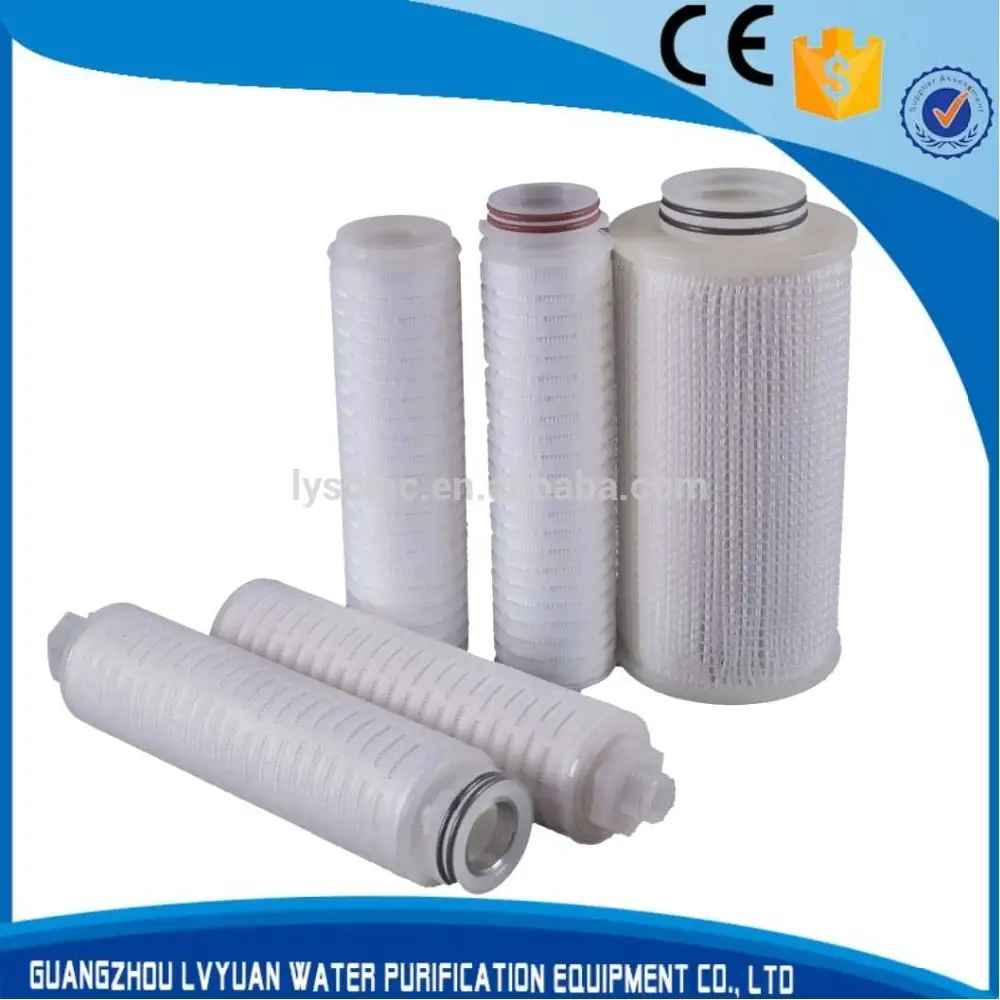 Full Types of cartridge filter of Pleated Melt blown String wound Sintered 1