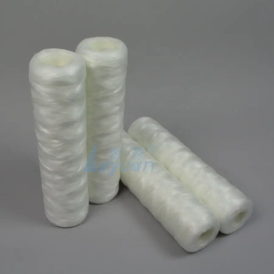 1 3 5 10 micron wire String wound Fiber Glass Wool Filter Cartridge with 10/20/30 inch 1